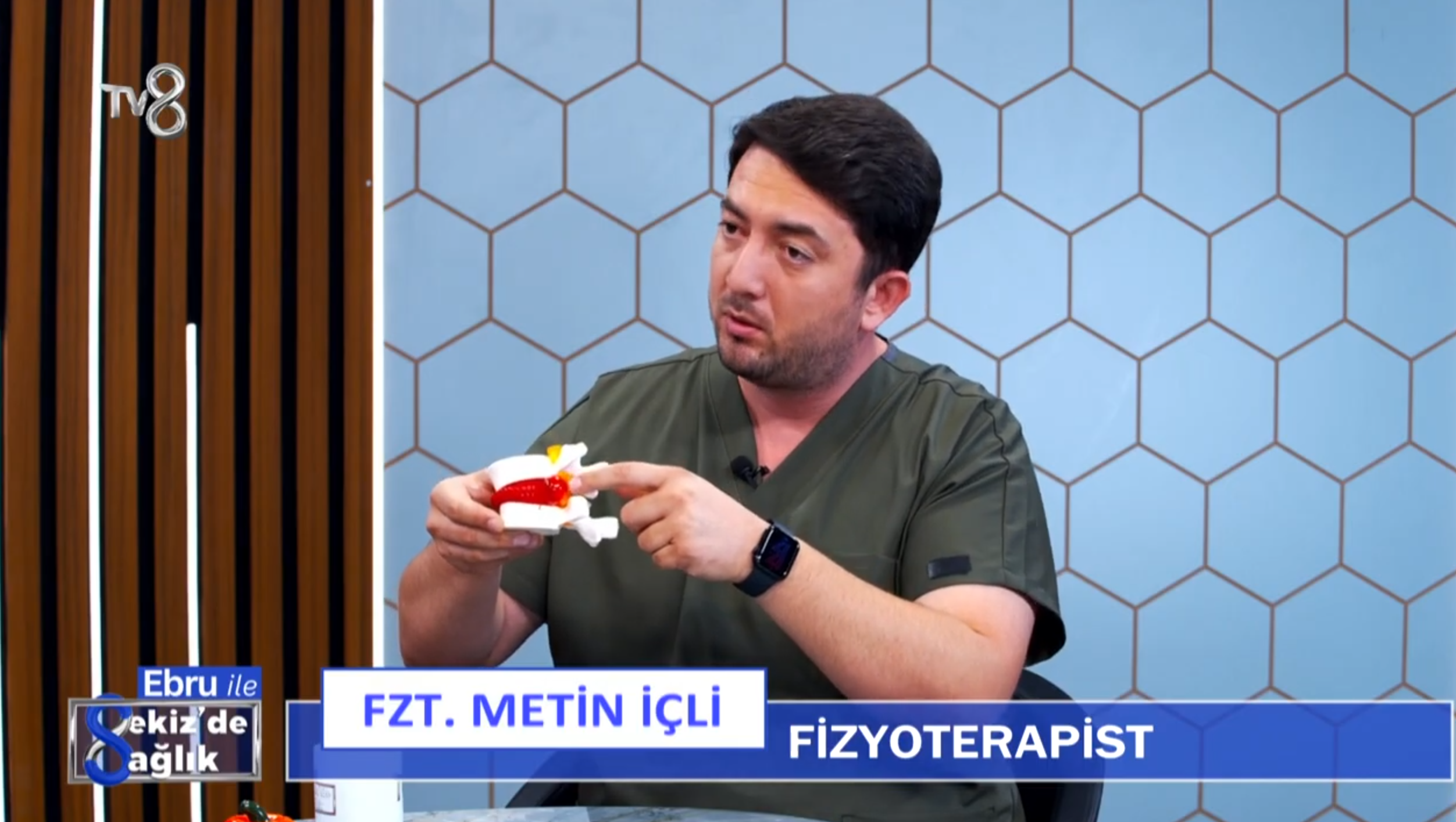 Fizyoterapist Metin İçli TV8 8'de Sağlık programında