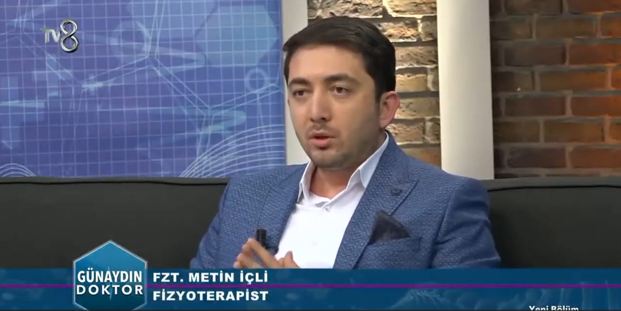 Fizyoterapist Metin İçli TV8 Günaydın Doktor programında