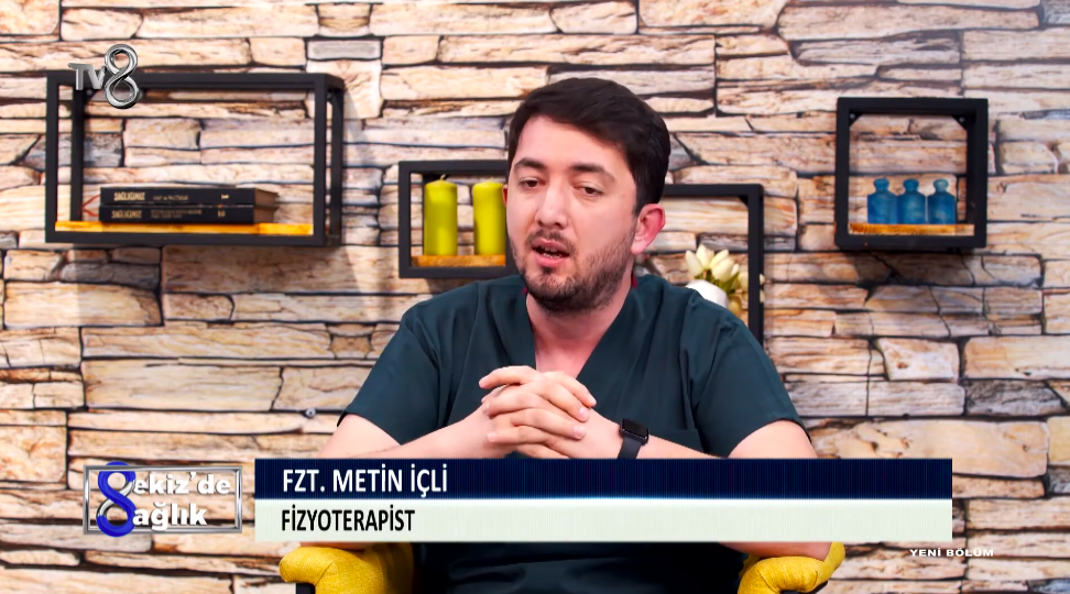 Fizyoterapist Metin İçli TV8'de manuel terapiyi anlatıyor